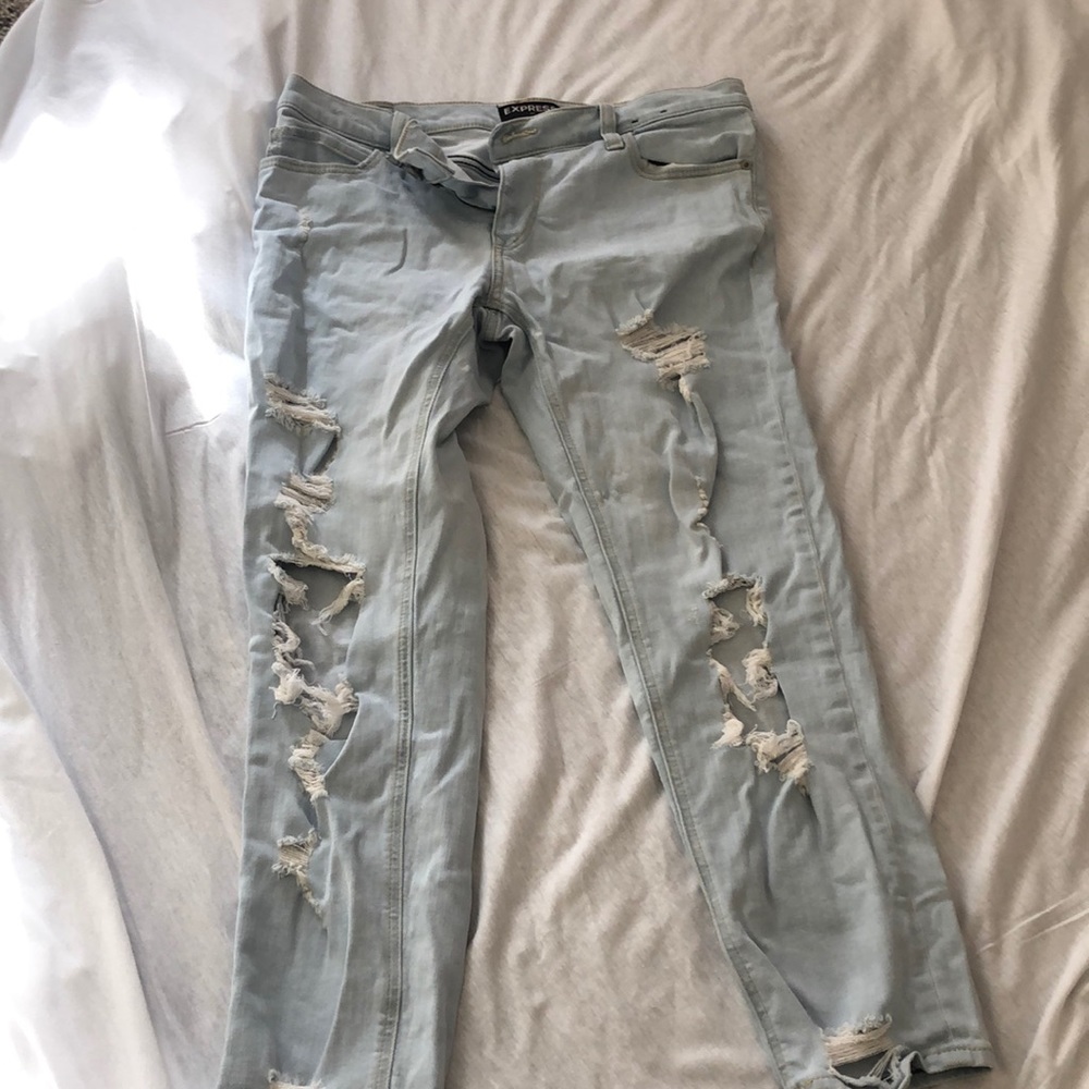 Worn once express boyfriend jeans